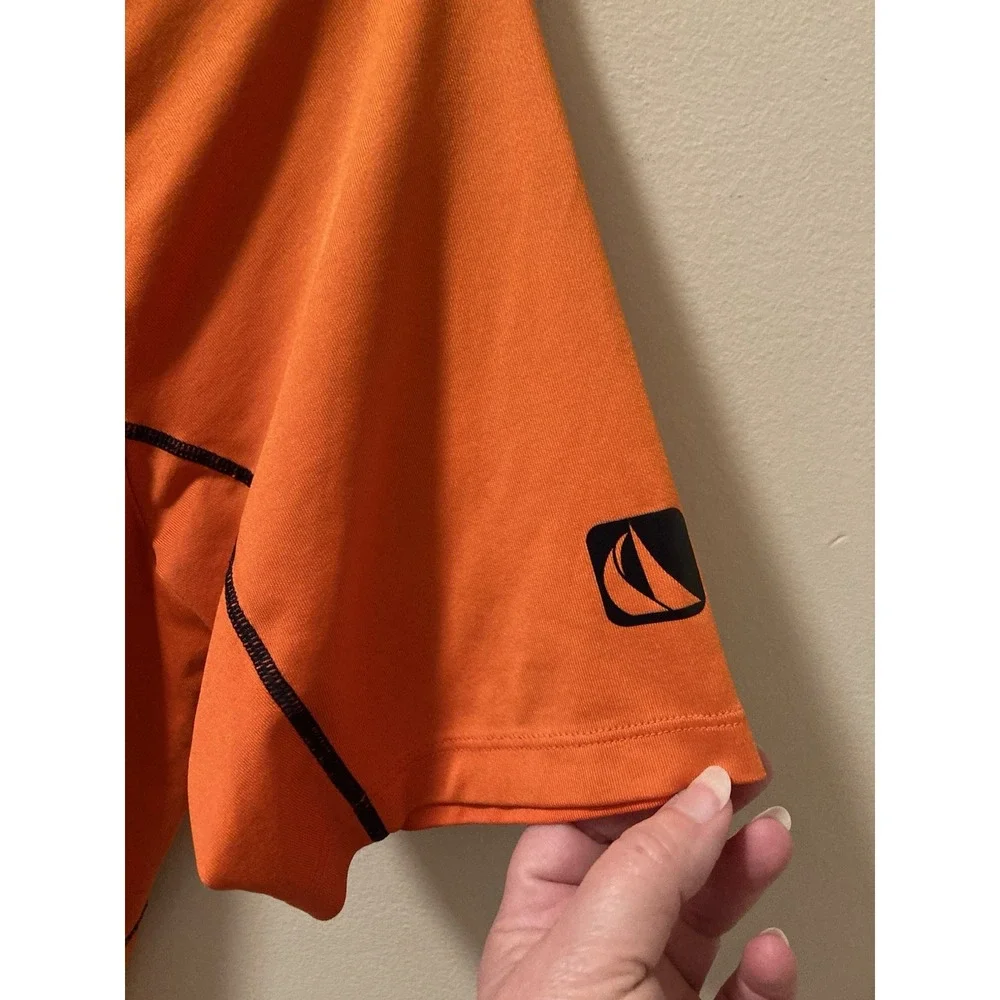 Ralph Lauren RLX Offshore Sailing‎ Team T-Shirt Orange Graphics Sz Small - Picture 4 of 6